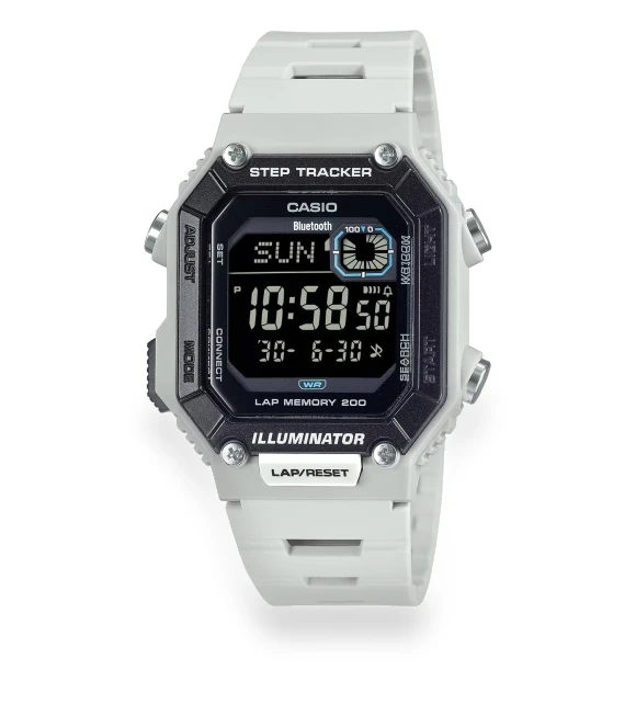 Digital Watch Mobile Link Bluetooth Equipped Step Tracker — Timepieces, Casio