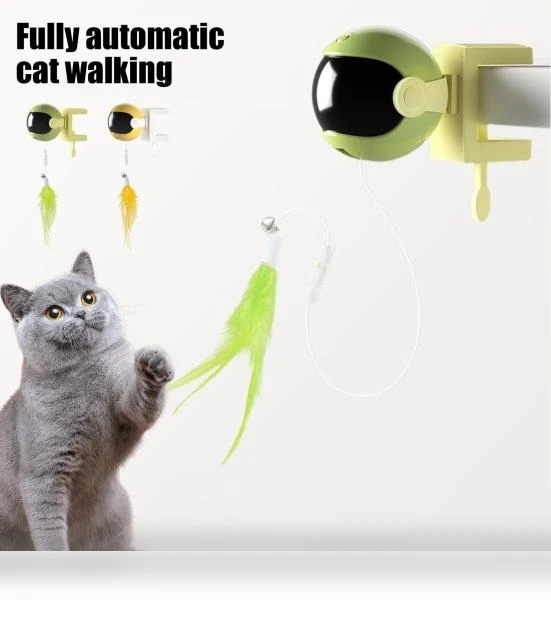 Electric Cat Toy with Feathers — Cat Playthings, yuezong