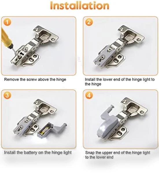 Intelligent Induction Cabinet Hinge LED Light — Under-Cabinet Mounts