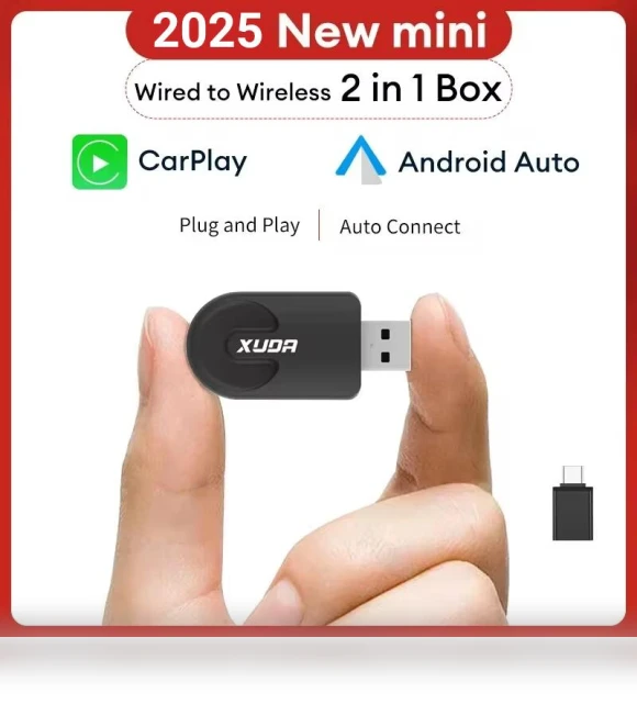 Wireless CarPlay Android Auto Adapter — Car Essentials, Dream Garage