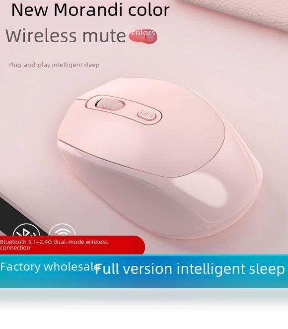 Wireless Dual-Mode Silent Office Mouse — Mouse Pads, Computer boost