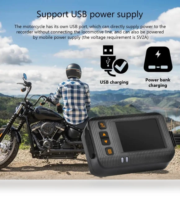2-inch HD 1080p Motorcycle Dash Cam — Rearview Cameras for Cars, JOHO - CarGear