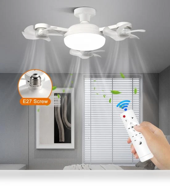 Ceiling Fan with 3-Color Temperature, Adjustable Brightness — Ceiling Fan Lighting Solutions, dooob