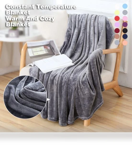 Cozy Coral Flannel Blanket — Bed, xuge