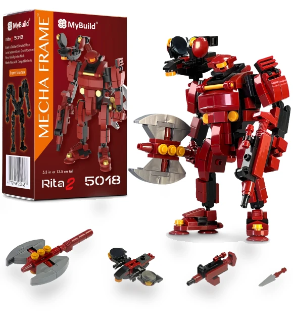 Rita 2 Mecha Frame Robot Block Assembly Set — Construction Kits, JP Create mege