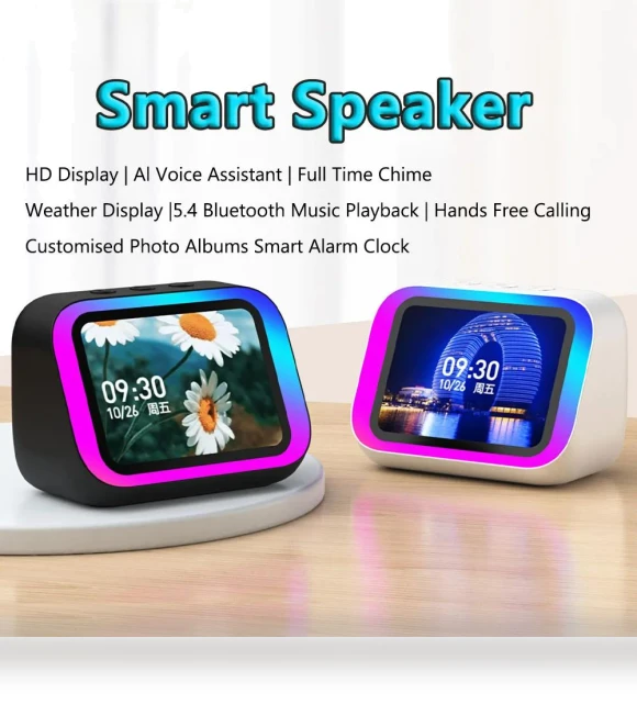 Smart Bluetooth Speaker with Large Screen — Portable Audio, ZJM Mall