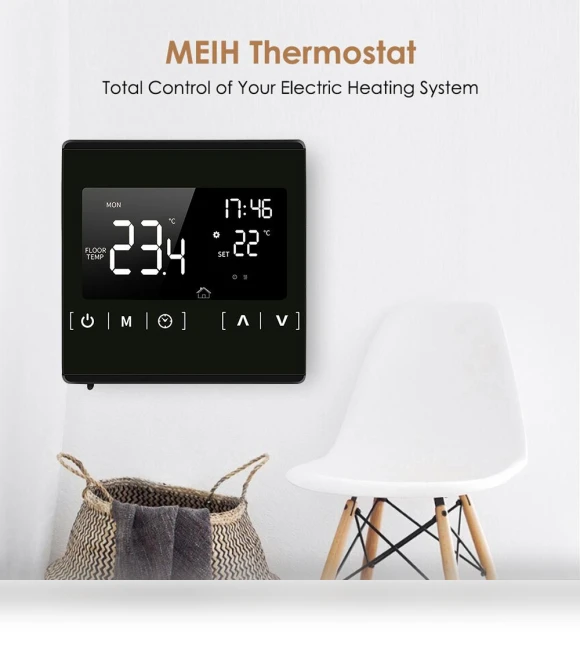 Smart LCD Thermostat with Touch Screen — Home Climate Control, TOMTOP JMS
