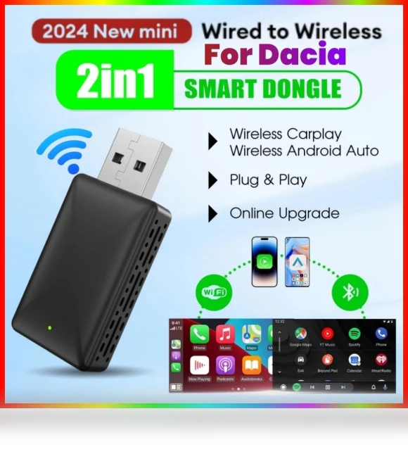 Wireless Adapter for Carplay and Android Auto — USB, JOHO - CarGear