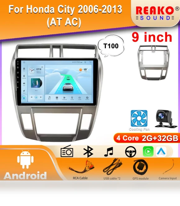 Wireless Car Stereo System with CarPlay and Android Auto — Stereo Receivers, Reakosound