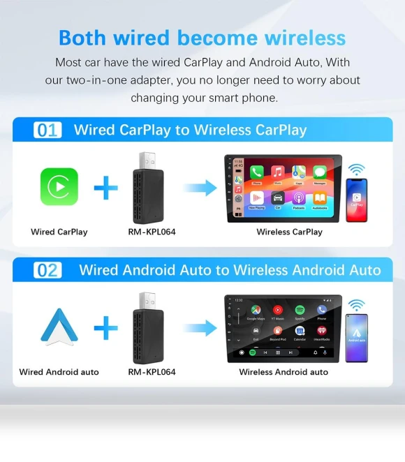 Wireless Carplay Android Auto Adapter — Car Accessories & Gadgets, Xixi Global Purchasing