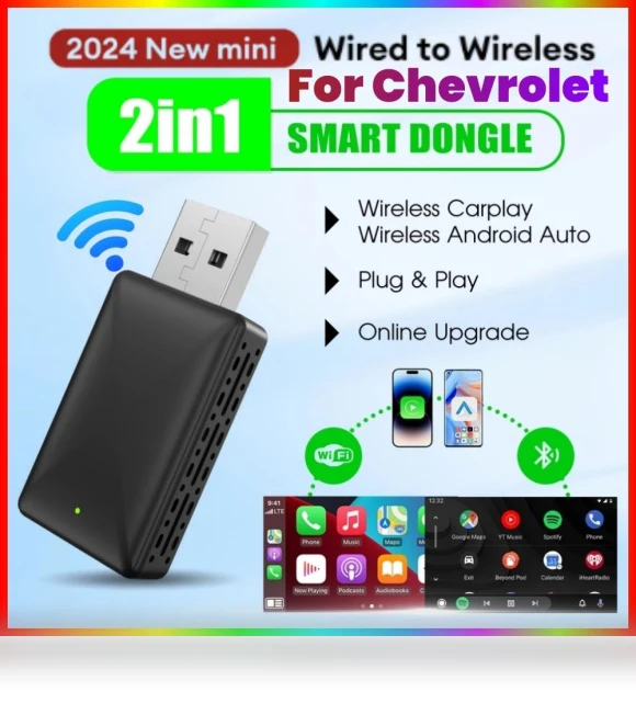 Wireless Carplay Android Auto Smart Dongle 2in1 — Stereo Receivers, JOHO - CarGear