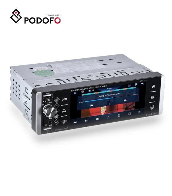 1 Din 5.1-inch HD Touchscreen Car MP5 Player — Stereo Receivers, Podofo