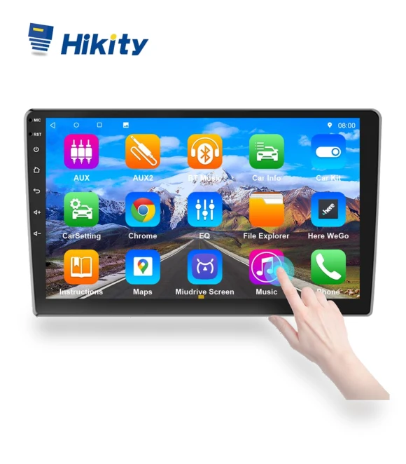 2 Din 10.1-inch Android 9.0 Car Radio Receiver — Stereo Receivers, Hikity