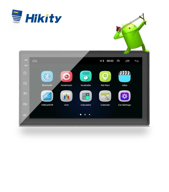 2 Din Car Radio with Capacitive Touch Screen — Stereo Receivers, Hikity