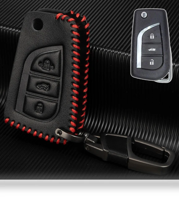 Artificial Leather Remote Control Smart Car Key Fob Cover — Clothing, XUKEY