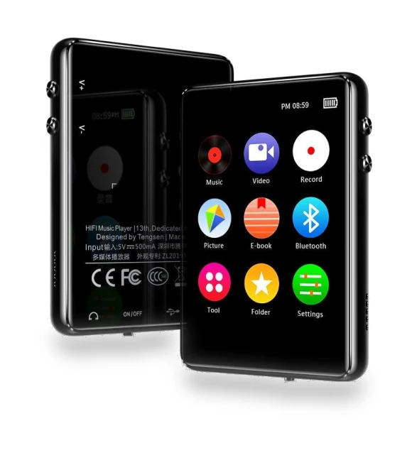 Metal MP4 Player with Bluetooth 5.0 — Portable Media Players, Happy World Electronics