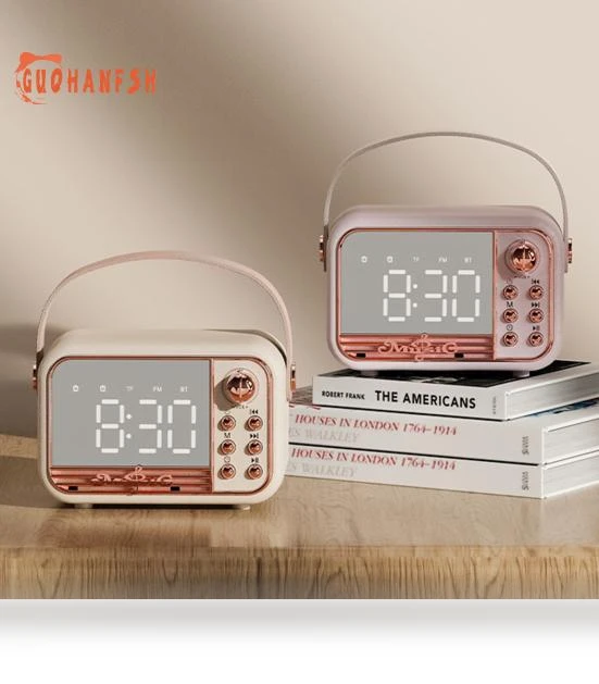 Vintage Portable Speaker with Alarm — Portable Sound Systems, Smart IT