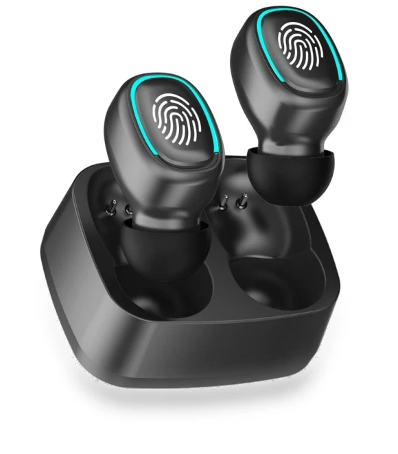 Bluetooth Earbuds with Touch Light — In-Ear Headphones, Junmaocun