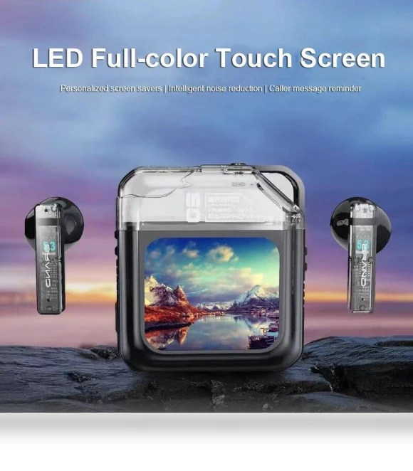 LED Screen Headphones — In-Ear Headphones, QINQING