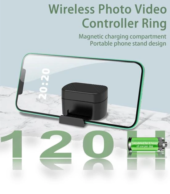 Remote Control Ring for Long Distance, Bluetooth-Compatible Professional Phone Tripod — Selfie Sticks, Enjoy Smart Home