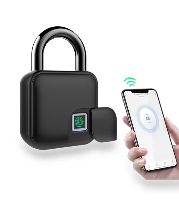 Smart Lock with Fingerprint and App Unlocking — Smart Home Security, TOMTOP JMS