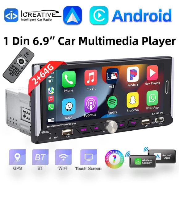 Universal Android Car Radio — Stereo Receivers, icreative