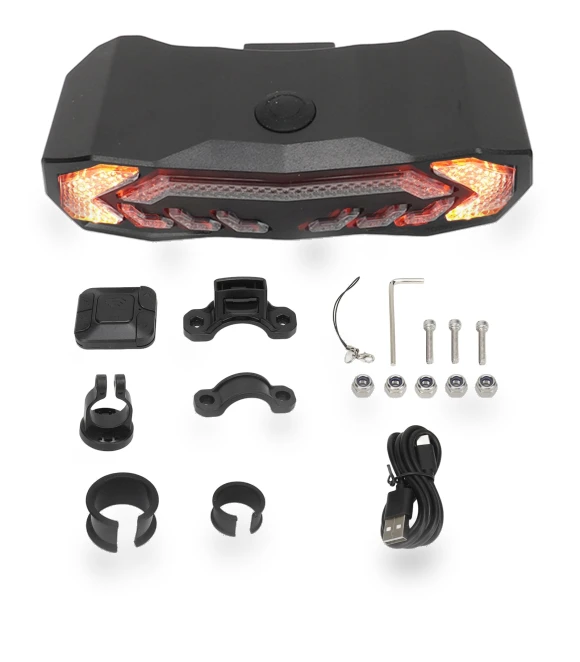 Smart Rear Bike Light with Turn Signals — Bike Headlights, TaoPo Directs