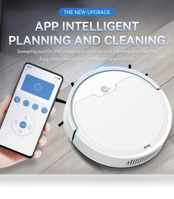 Super Quiet Smart Household Robot Vacuum — Smart Cleaning Robots, SKIYER