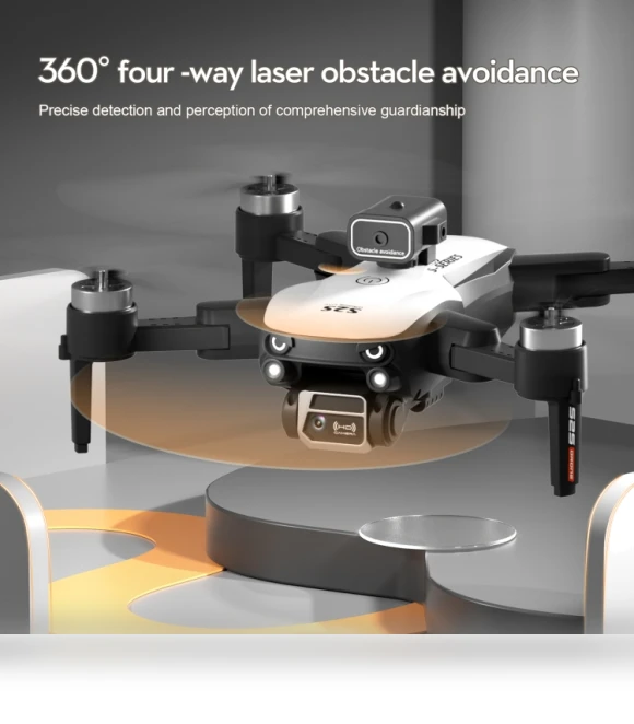 Obstacle Avoidance Brushless Dual Lens Aerial Photography Folding Drone — Drones