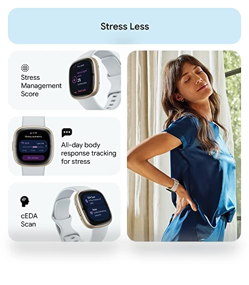 Advanced Health and Fitness Smartwatch — Smartwatches, Fitbit