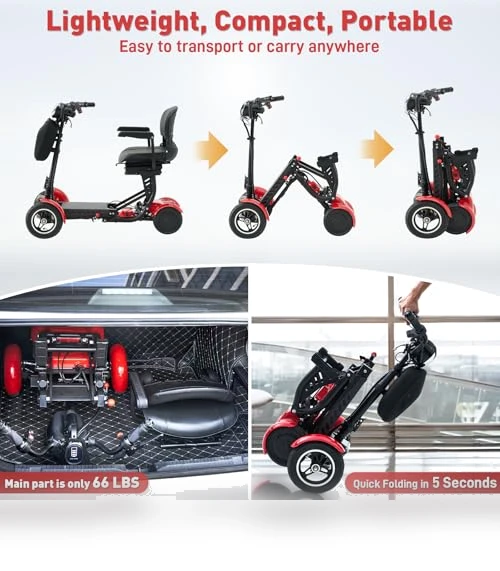 All-Terrain 4-Wheel Foldable Electric Scooter — Push Scooters, WTRAVEL