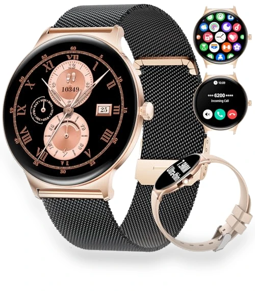 Elegant Rose Gold Smartwatch — Smartwatches, LIGE