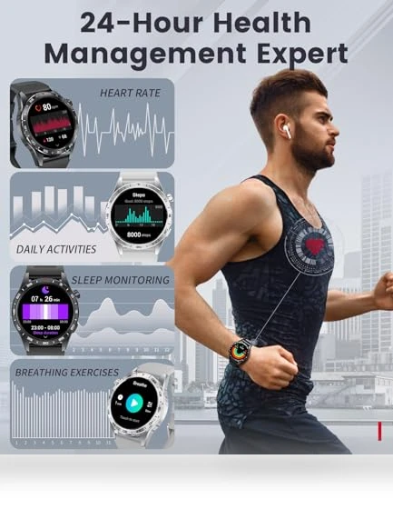 Military Smart Watch with AMOLED Display — Smartwatches, LIGE