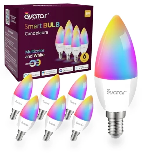 Smart Candelabra Light Bulbs — LED, Avatar Controls