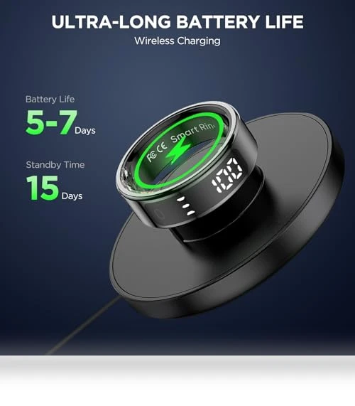 Smart Fitness Ring with Display — Wearable Accessories, Emerhome