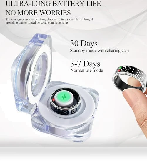 Smart Health Ring with Display — Smart Rings, Hivisuals