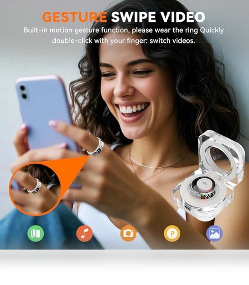 Smart Health Ring with Display — Smart Rings, Hivisuals