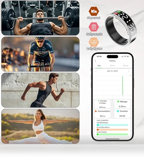 Smart Health Ring with Display — Smart Rings, Hivisuals