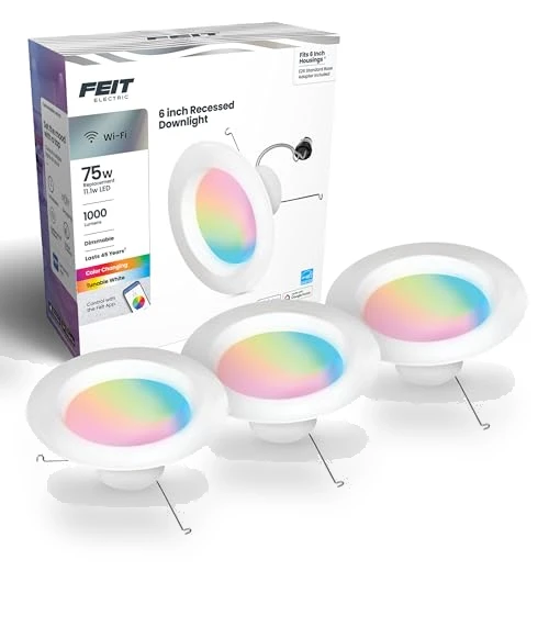 Smart Recessed Downlights — LED, Feit Electric