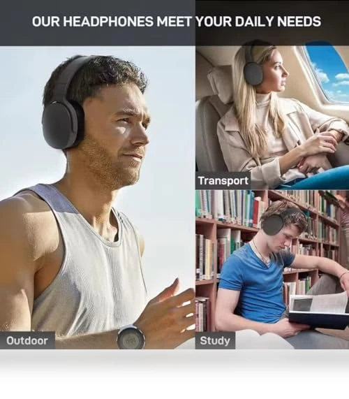 Wireless Bluetooth Headphones Over Ear — Over-Ear Headphones, MGHOAQFRS