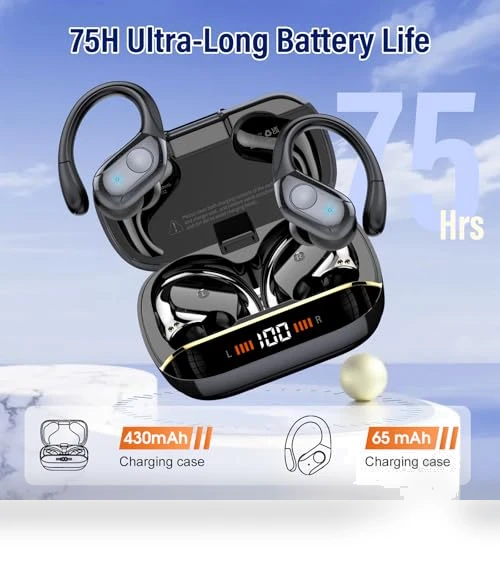 Wireless Earbuds with Earhooks — In-Ear Headphones, BESING TECHNOLOGY(SHENZHEN) COLTD