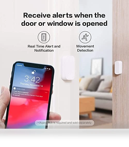 Zigbee Door and Window Sensor — Smart Home Hubs & Controllers, Aqara