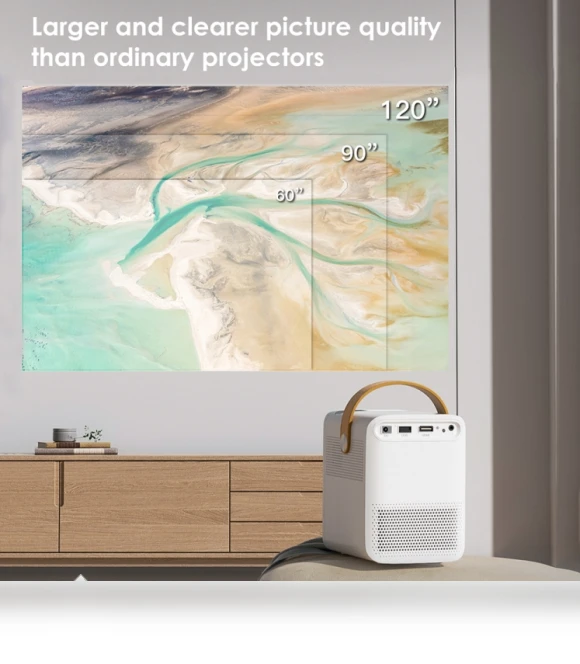 1080P Android 10.0 Smart Portable LCD Mini Projector — Home Theater Projectors