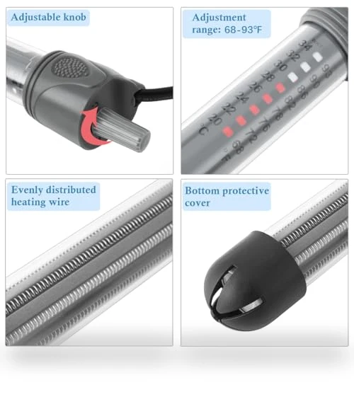 Adjustable Aquarium Heater — Heaters & Chillers, HITOP