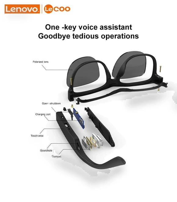 Bluetooth Earphone Sunglasses — Bluetooth Headsets, Lenovo