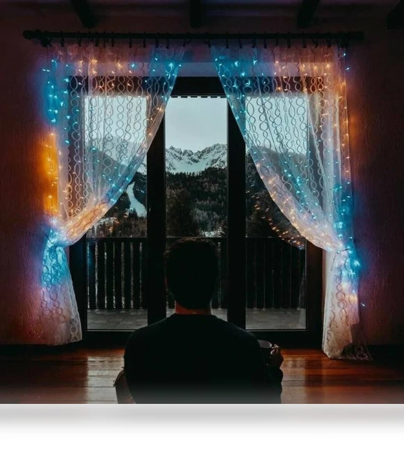 Custom LED Decorative Rainbow Curtain Lights — Creative Lighting Solutions