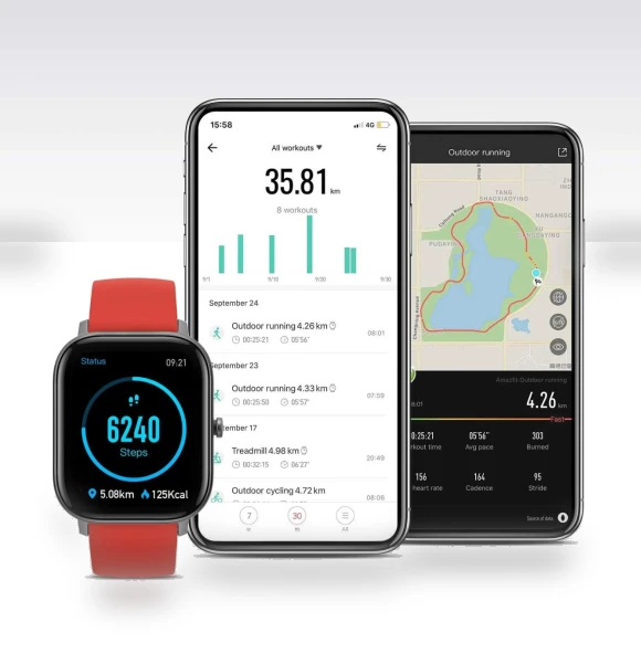 Fitness Smartwatch with Heart Rate Monitor — Smartwatches, Amazfit