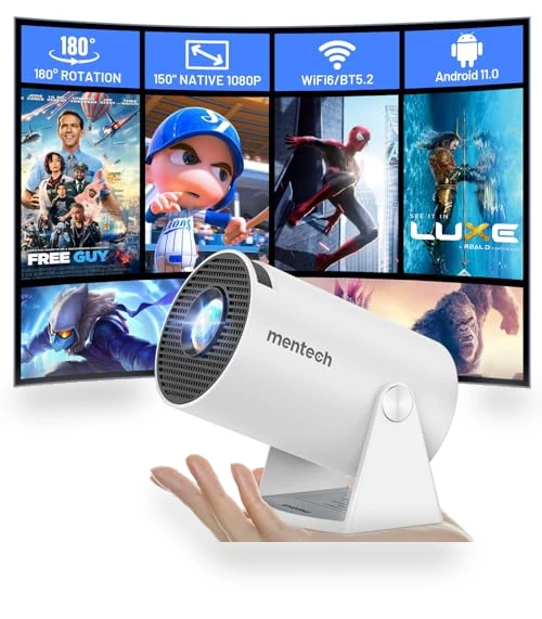 Mini Projector With WiFi and Bluetooth — Home Theater Projectors, Mentech
