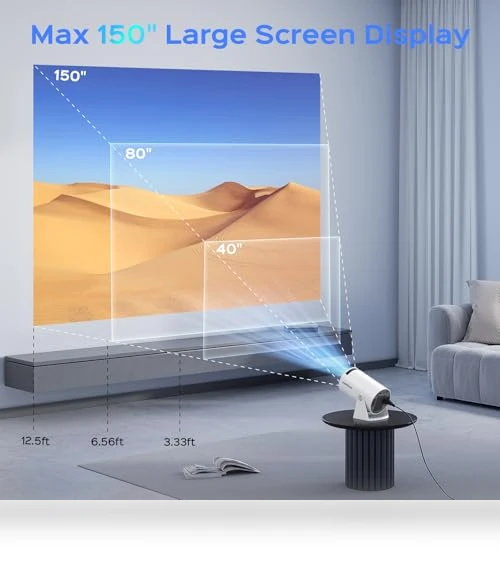 Mini Projector With WiFi and Bluetooth — Home Theater Projectors, Mentech