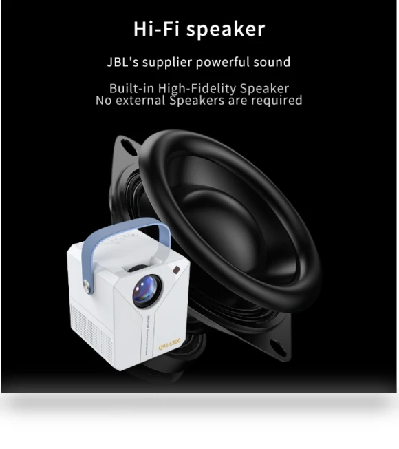 Portable 4K HD Projector — Home Theater Projectors, Q96